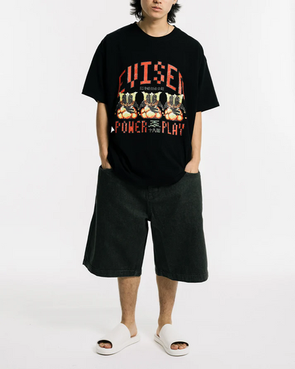 DOT POWER PLAY TECH TEE - BLACK