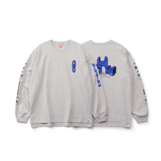 ODD AND JOHN | Graphic Long Sleeves Tee by FILTER017® Culture Supply™ 圖像長Tee/雪花白