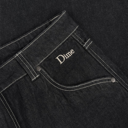 DIME CLASSIC BAGGY DENIM PANTS BLACK WASHED