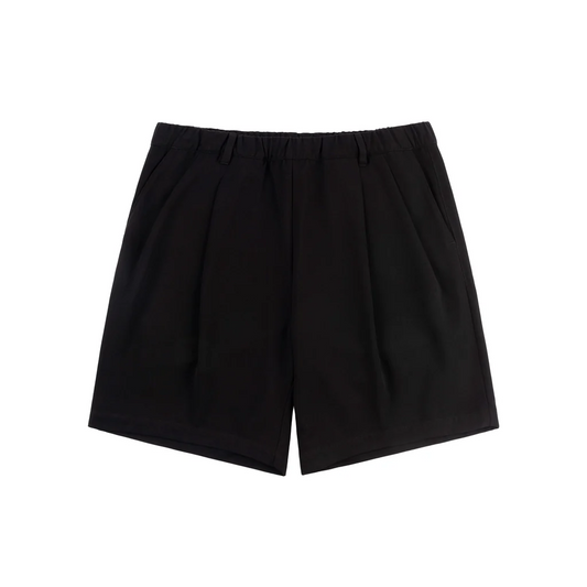 DIME PLEATED TWILL SHORTS BLACK