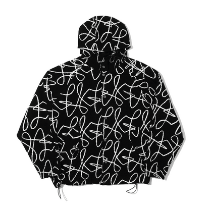 Boxy Doodle Jacket - Black