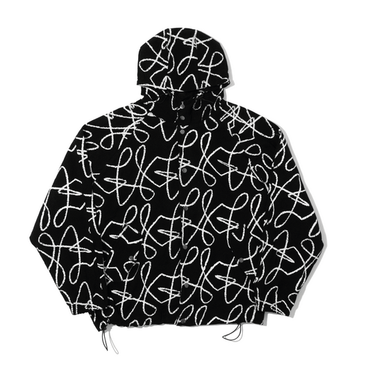 Boxy Doodle Jacket - Black