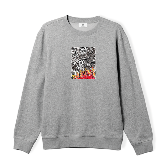 Burning Skull Crewneck