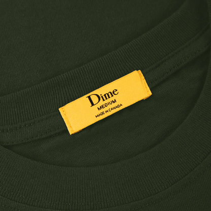DIME CLASSIC SMALL LOGO T-SHIRT FOREST GREEN