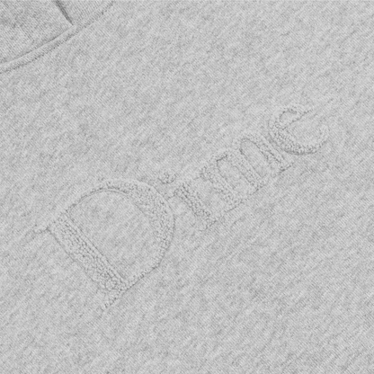 DIME CLASSIC CHENILLE LOGO HOODIE HEATHER GRAY