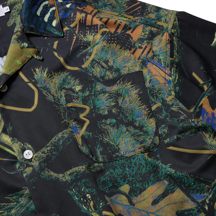 EVISEN PINE TREE CAMO SHIRT - BLACK