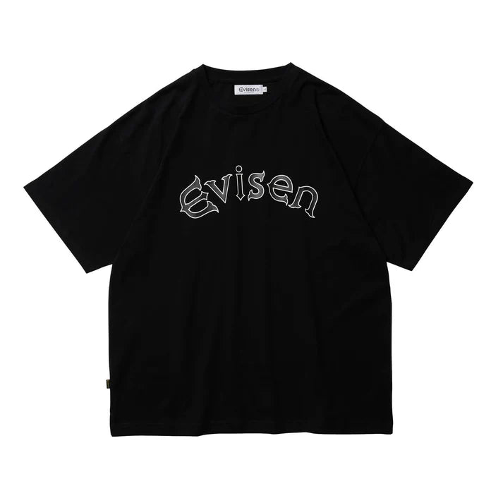 EVISEN ROUND LOGO T-SHIRT - BLACK