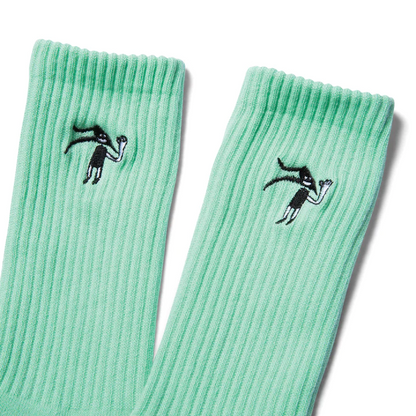 LAKAI FLARE FACE CREW SOCK MINT