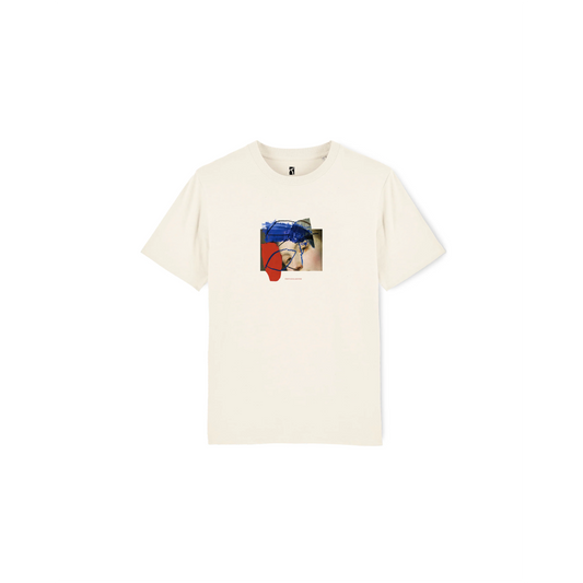 POETIC COLLECTIVE HALF AND HALF T-SHIRT OFF WHITE