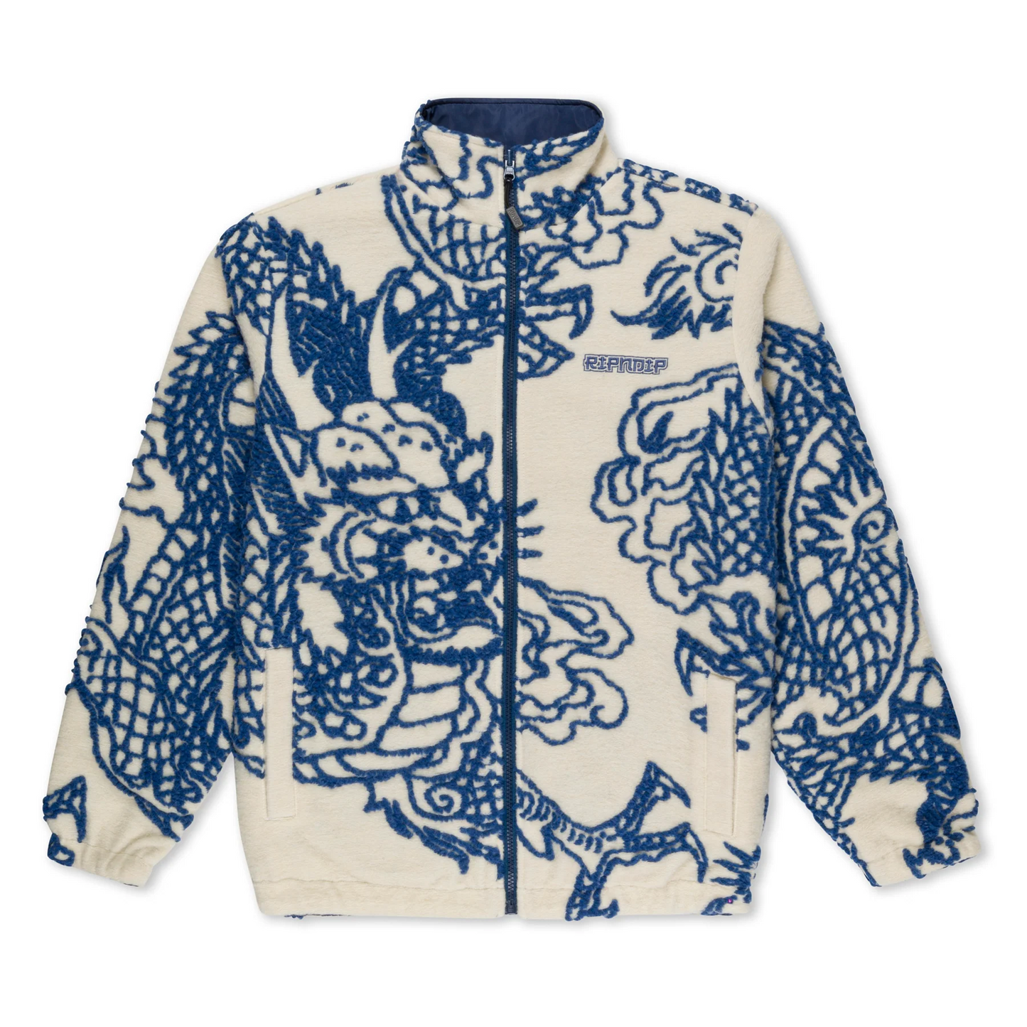 RIPNDIP Haku Reversible Jacket (Off White/Navy)