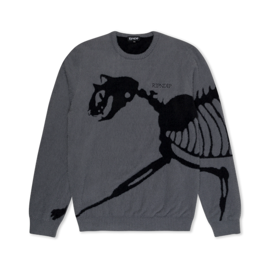 Fossil Mohair Knit Sweater (Charcoal)