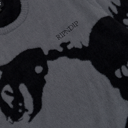 Fossil Mohair Knit Sweater (Charcoal)