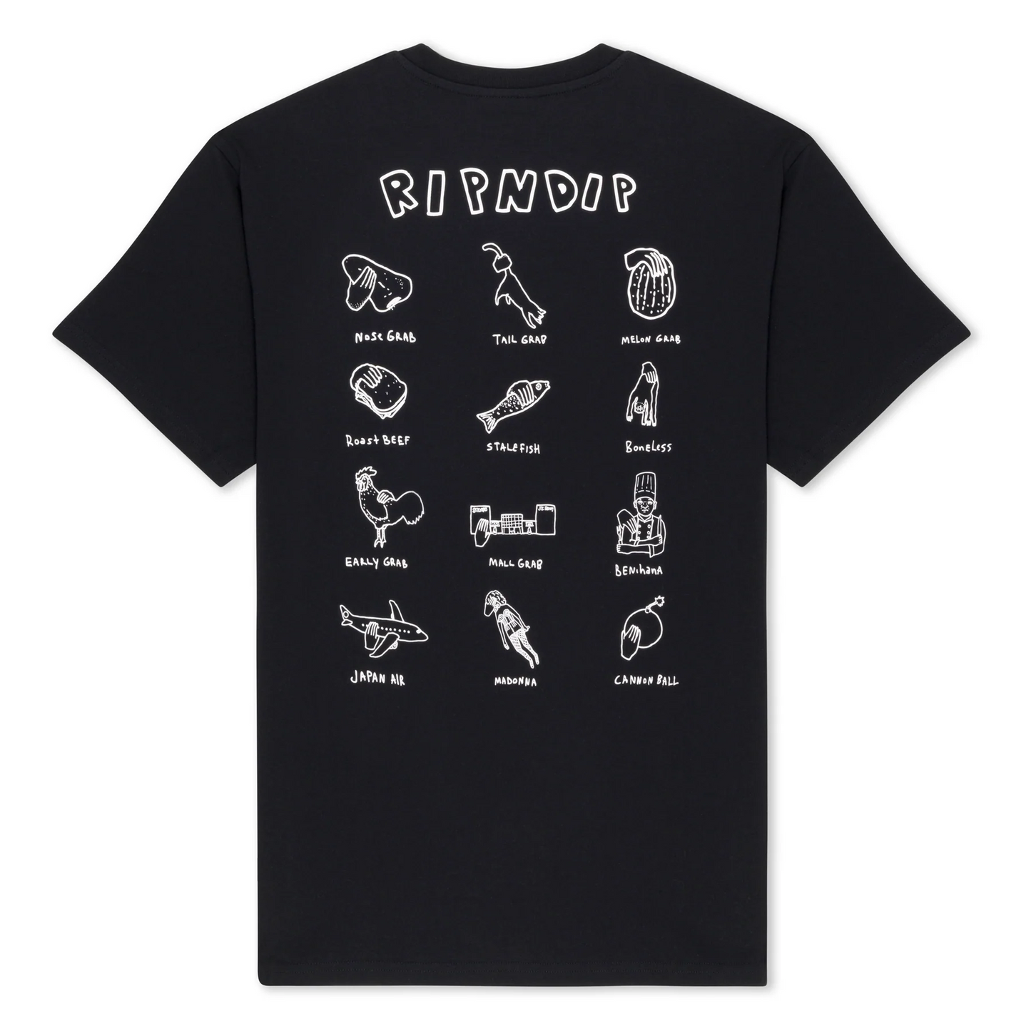 RIPNDIP GRABS TEE BLACK