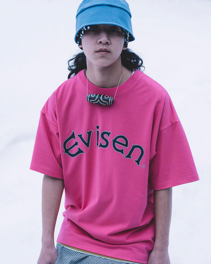 ROUND LOGO TECH TEE - PINK