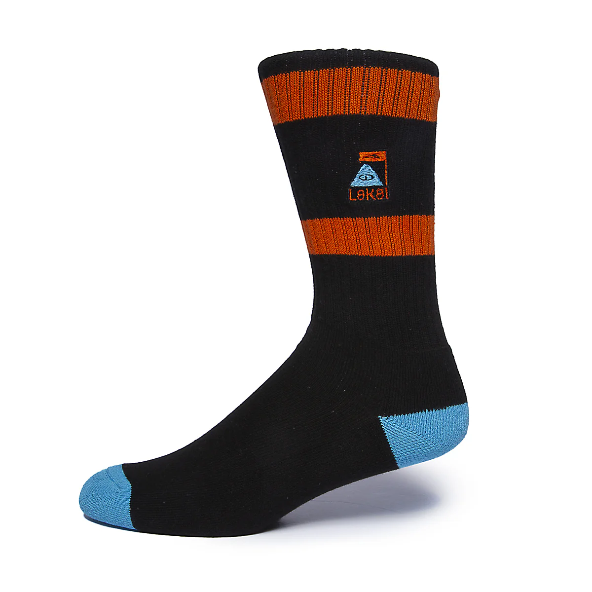 LAKAI X POLER SUMMIT CREW SOCKS BLACK