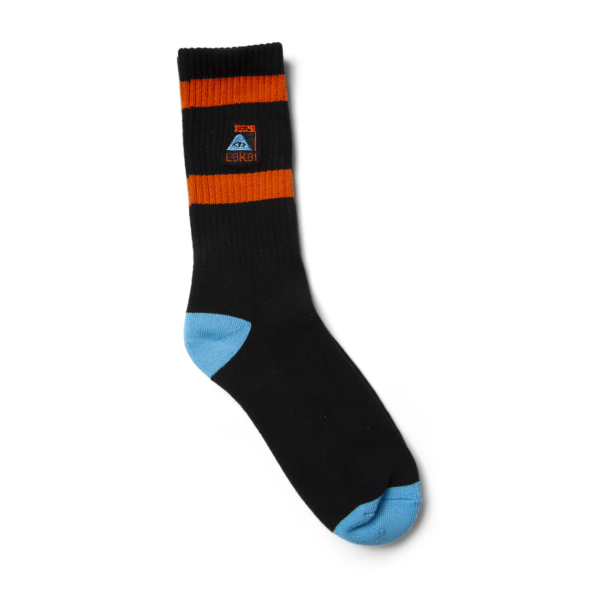 LAKAI X POLER SUMMIT CREW SOCKS BLACK