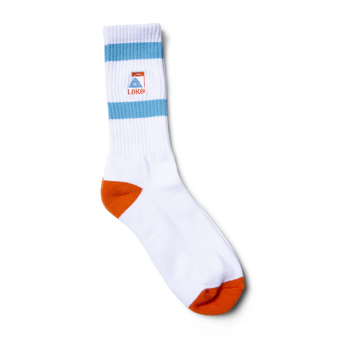 LAKAI X POLER SUMMIT CREW SOCKS WHITE