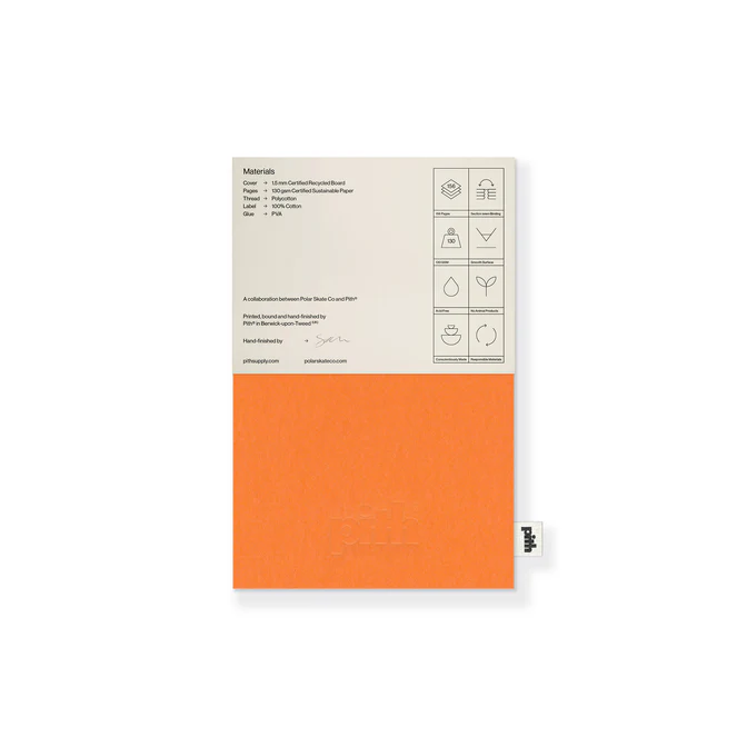 POLAR SKATE CO. DECK BOOK - ORANGE