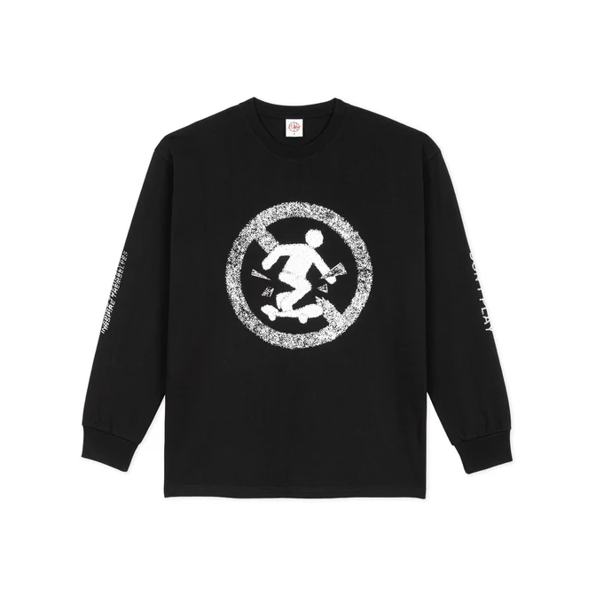 POLAR SKATE CO. LS TEE DON'T PLAY - BLACK