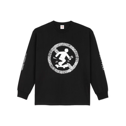 POLAR SKATE CO. LS TEE DON'T PLAY - BLACK