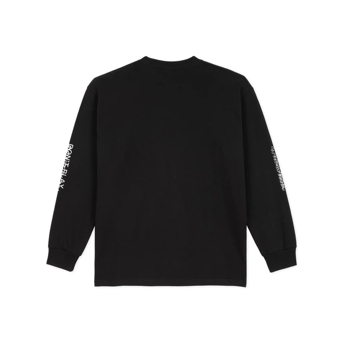 POLAR SKATE CO. LS TEE DON'T PLAY - BLACK