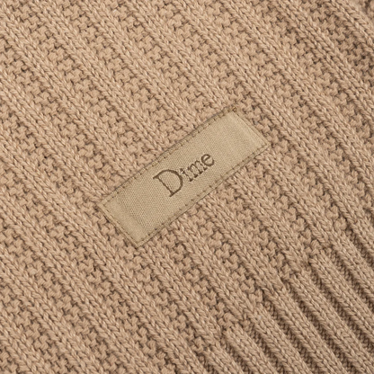 DIME WAVE KNIT CREWNECK KHAKI