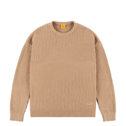 DIME WAVE KNIT CREWNECK KHAKI