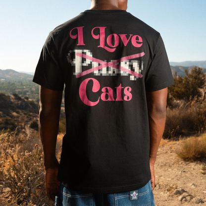 I Love Cats Tee (Black)