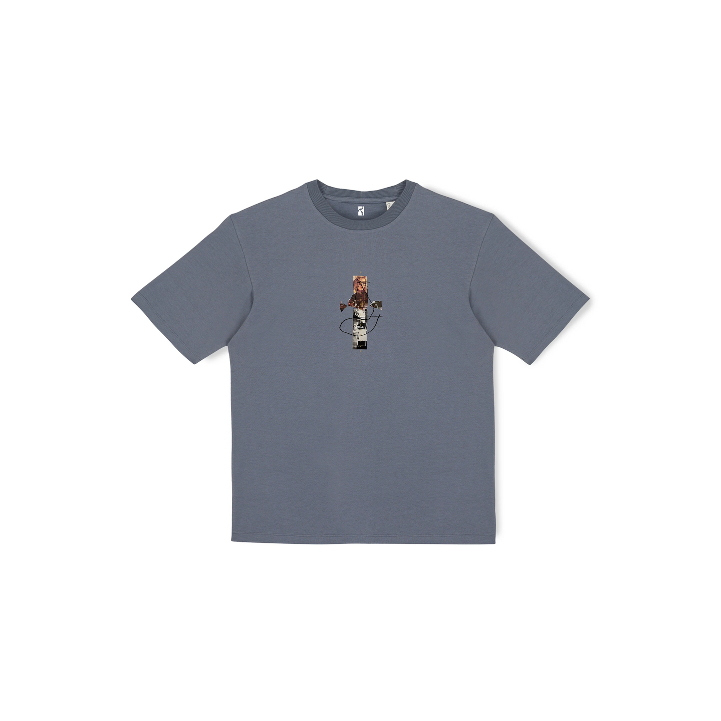 POETIC COLLECTIVE WORLD T-SHIRT MINERAL GREY