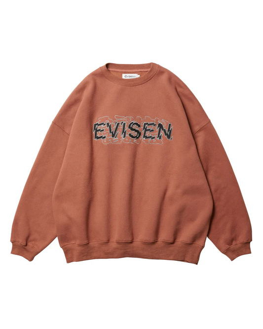 EVISEN SANDA CREW SWEAT BRICK