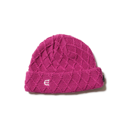 EVISEN E LOGO BEANIE - MAGENTA