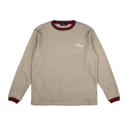 TIMESCAN WAFFLE KNIT SWEATER