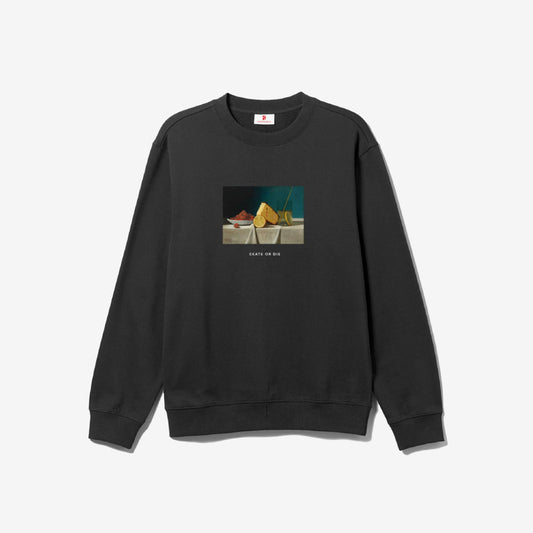 POETIC COLLECTIVE SKATE OR DIE CREWNECK SWEATER